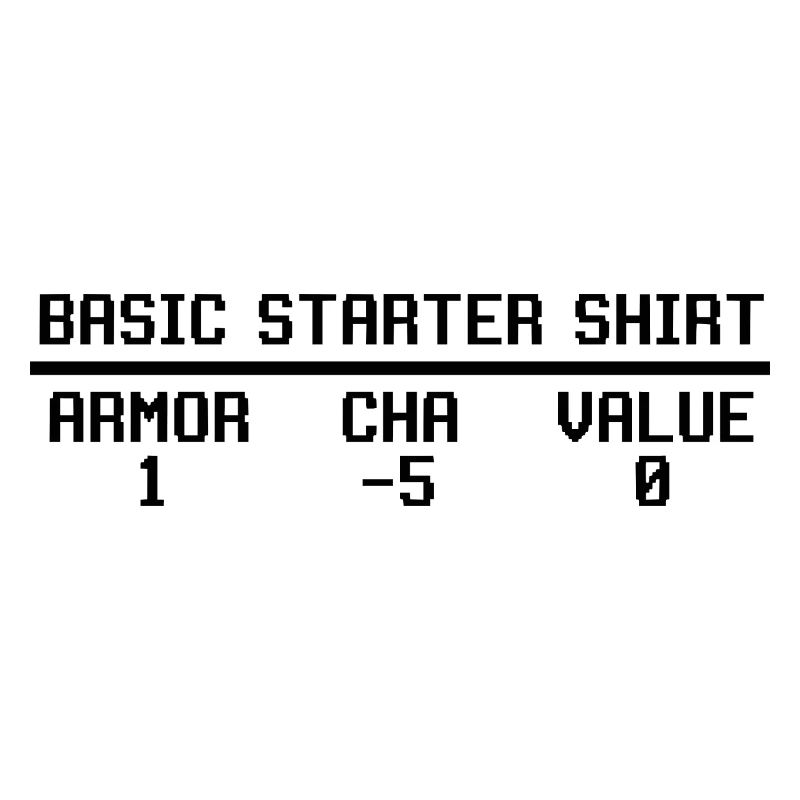  Funny RPG Basic Starter Shirt Stat Block Video