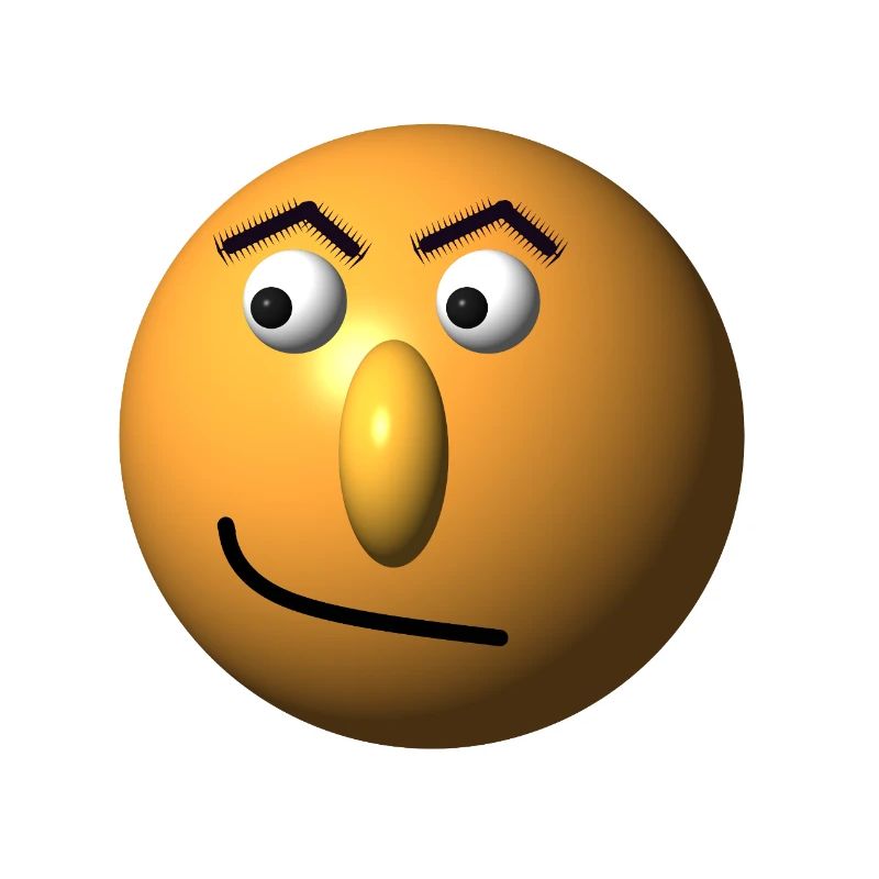 Mischievous face