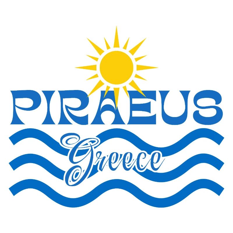 Le Pirée Grèce Soleil et Vagues de mer