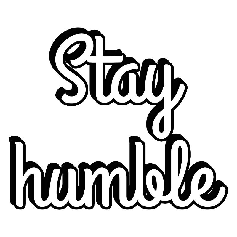 Typographie du script Stay Humble