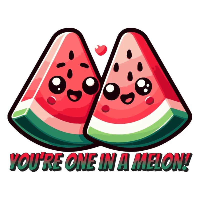 Süßes Melonen Design - One in a Melon