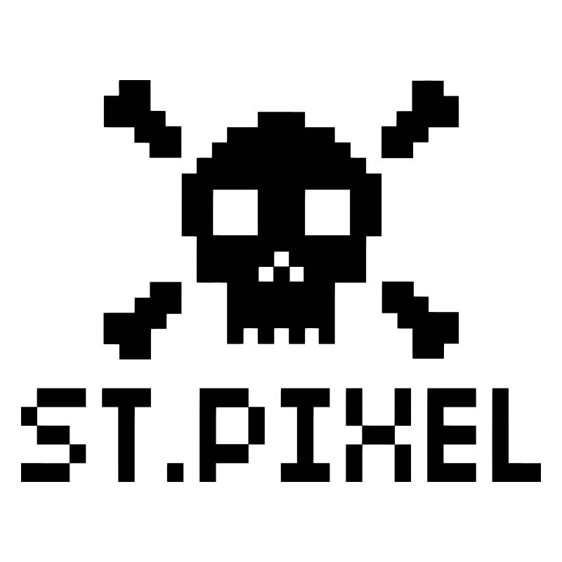 ST.Pixel heilige Pixel Nerd Motiv