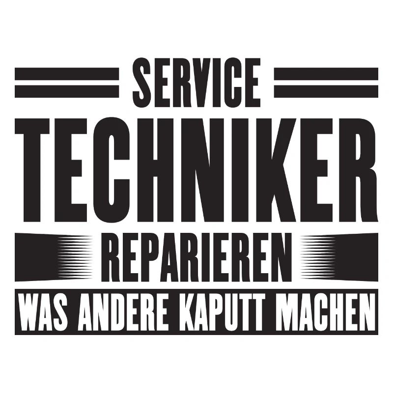 Service Technician Support Solution Slogan Service
