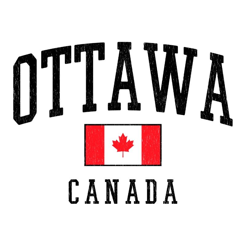 Drapeau d’Ottawa Canada – Look vintage