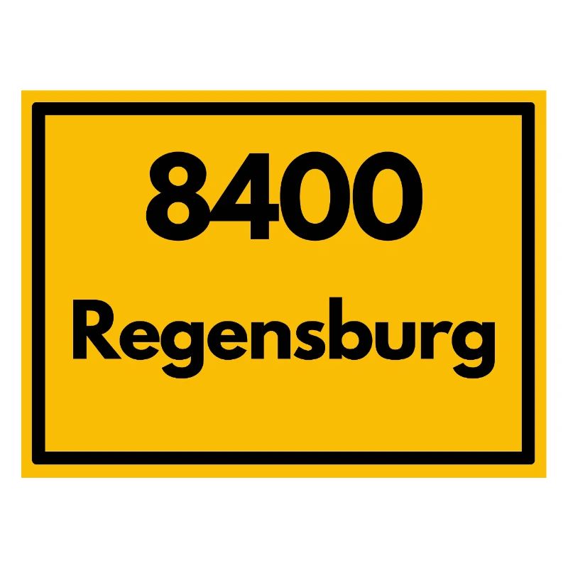 OLD POSTCODE ZIP CODE RETRO 8400 REGENSBURG
