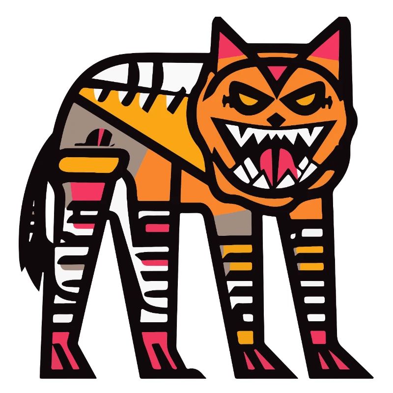 Wolf Halloween Comic Lustig