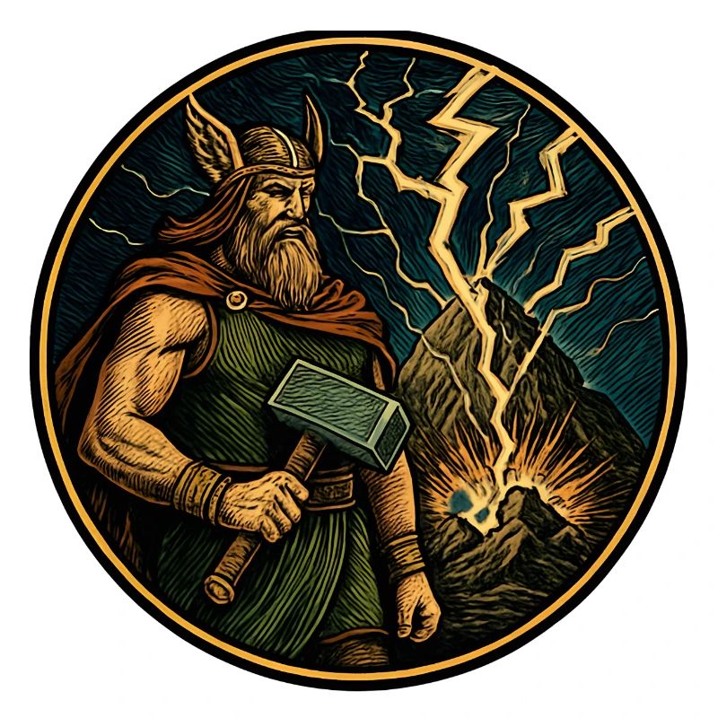 Thor avec un marteau