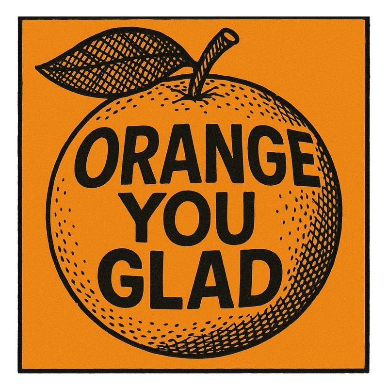 Orange You Glad Pun Tee
