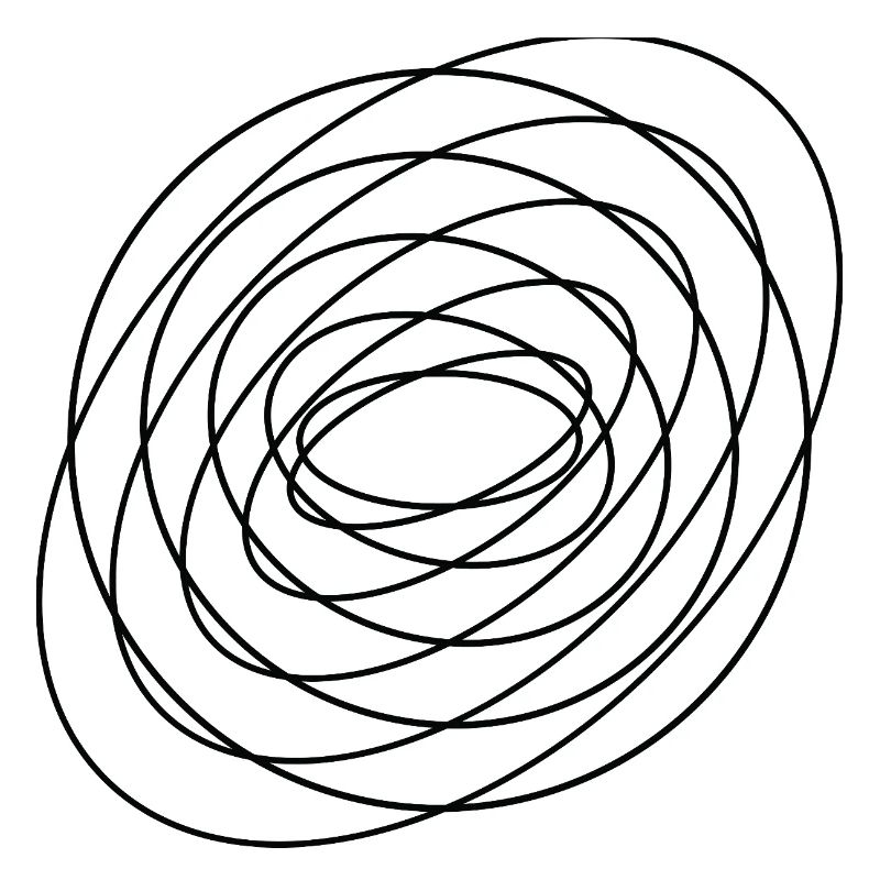 Coiled Abstract Spiral Circle