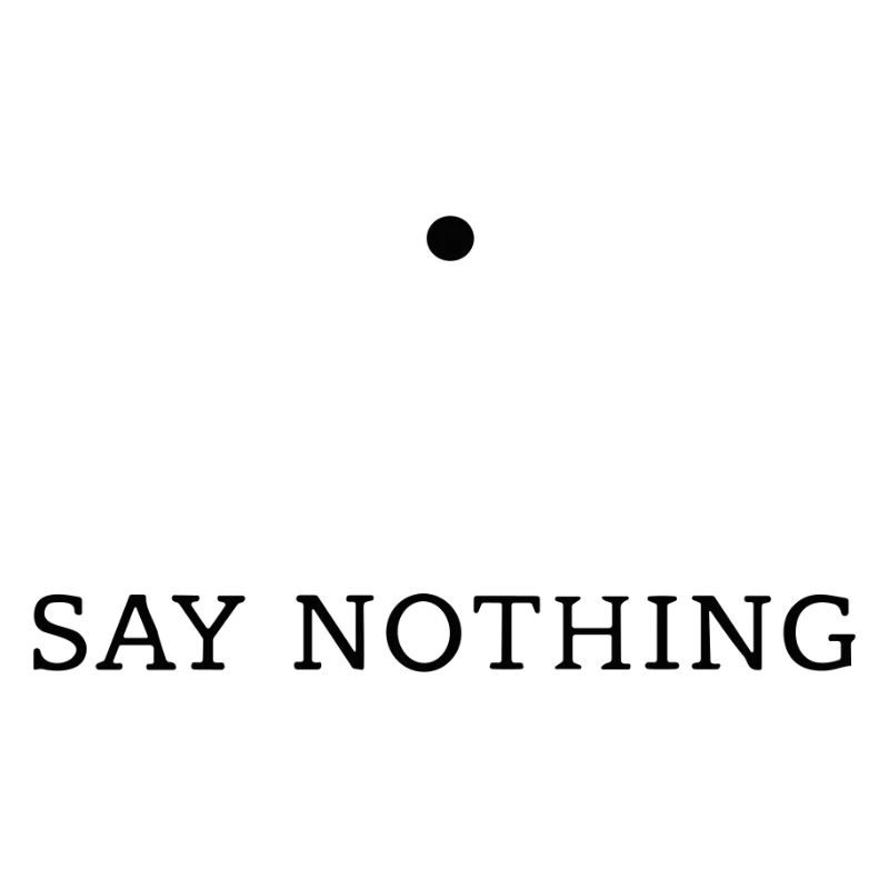 Silence — Conception typographique minimaliste