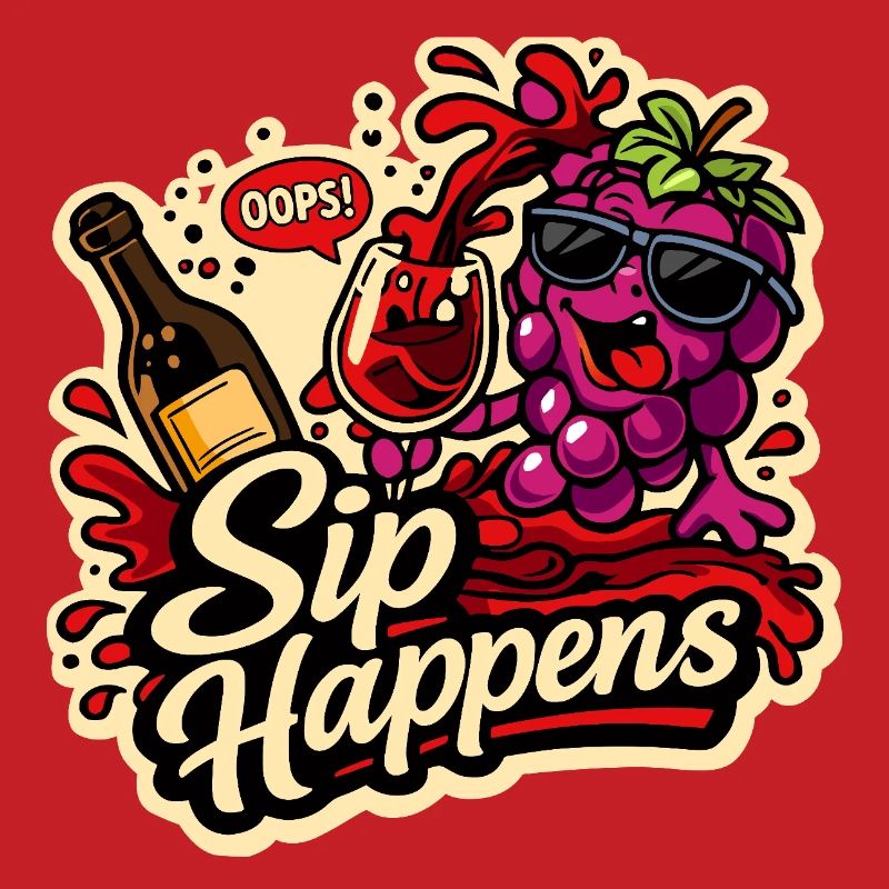 Sip Happens Grapes Comic