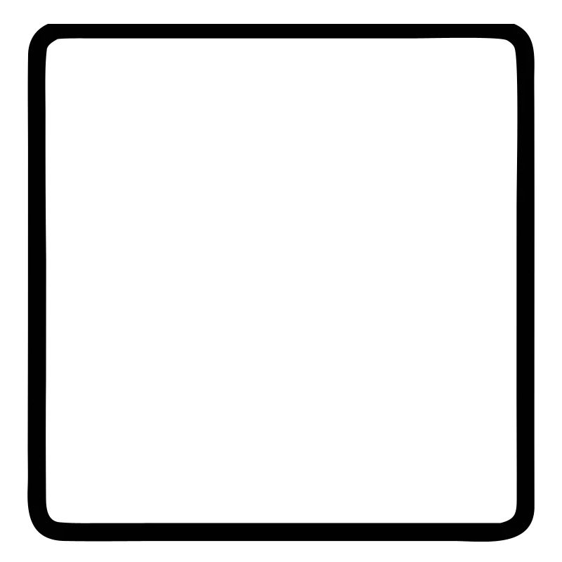 Square Frame Rounded Outline