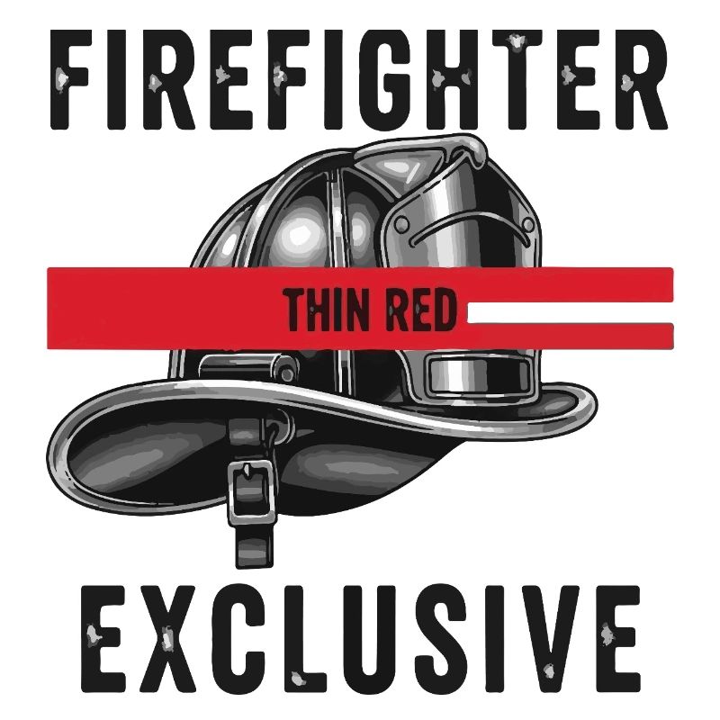 Firefighter Helmets Red Graphic Design