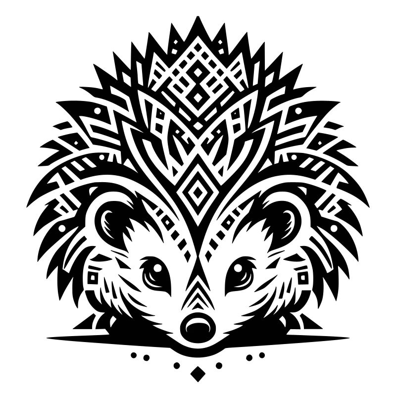 Hérisson tribal