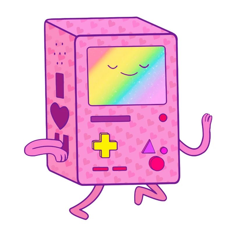 Dancing Pink Gaming Robot