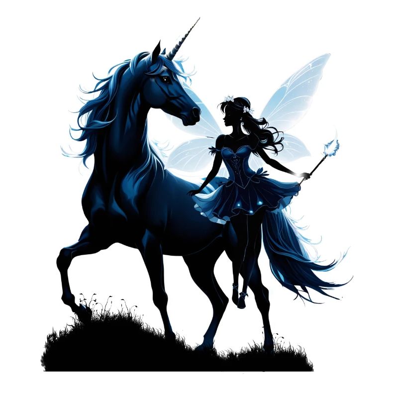 Die Fee und das Einhorn: Ein nächtliches Abenteuer.