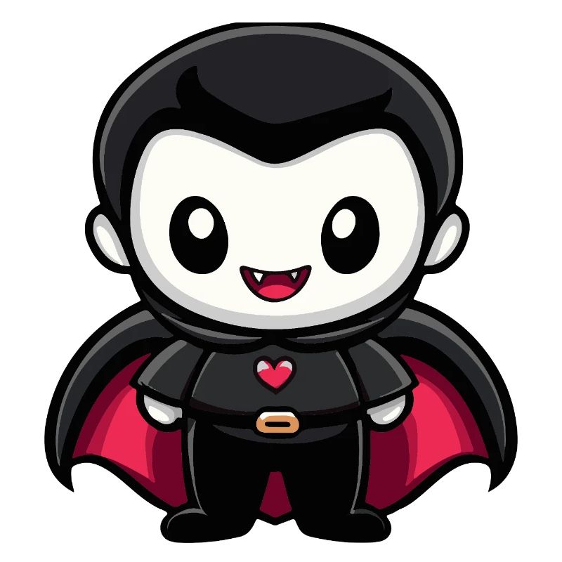Vampire Halloween Cute Comic