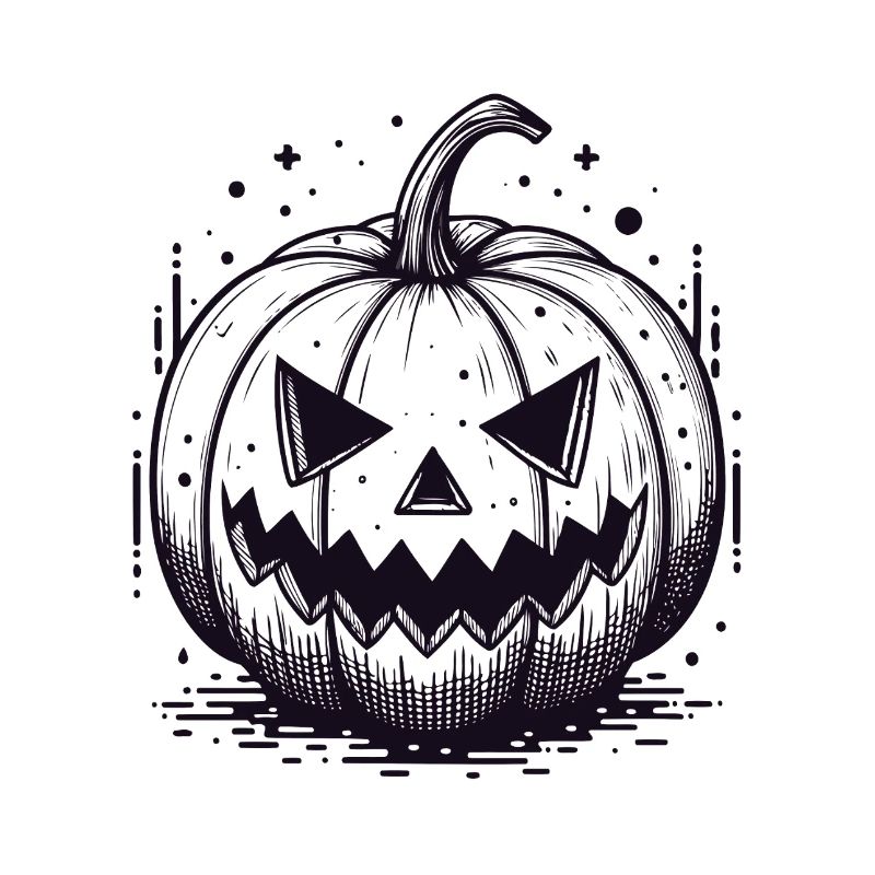 Black Jackolantern Pumpkin