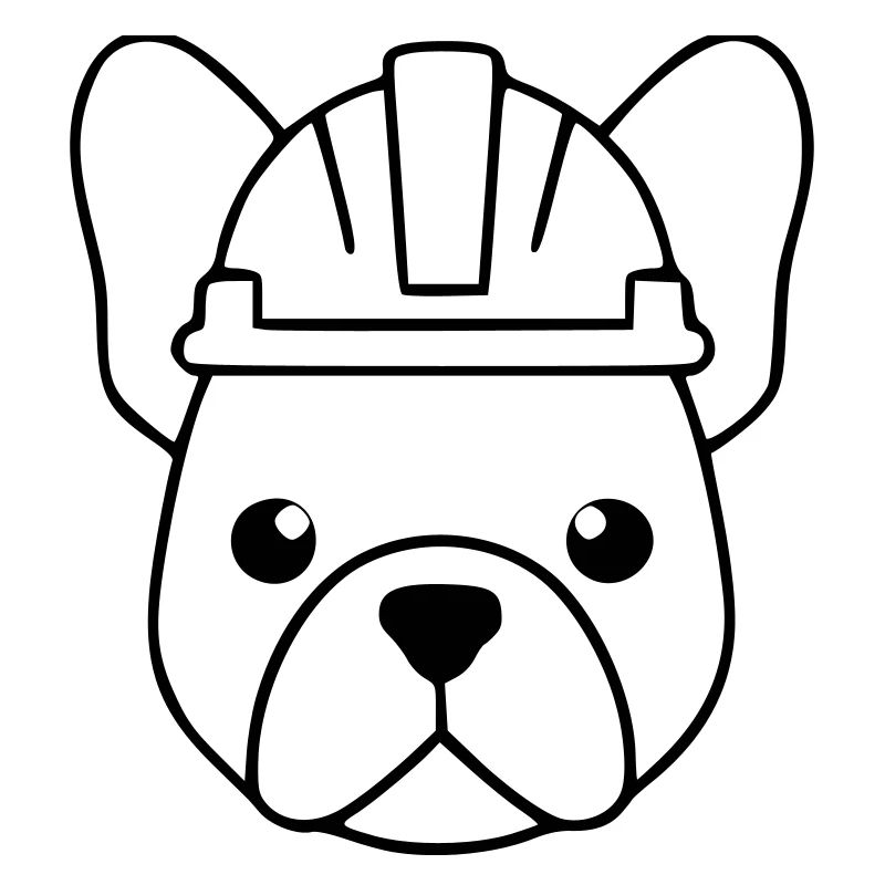 Profil du casque d’ouvrier du bâtiment Frenchie