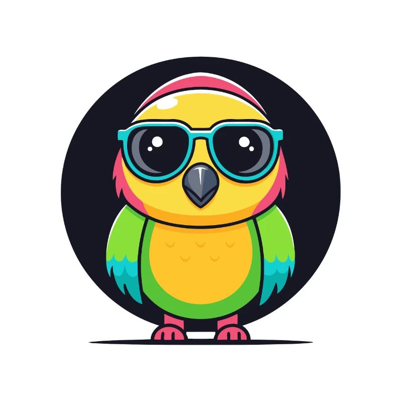 Rainbow Parakeet Glasses