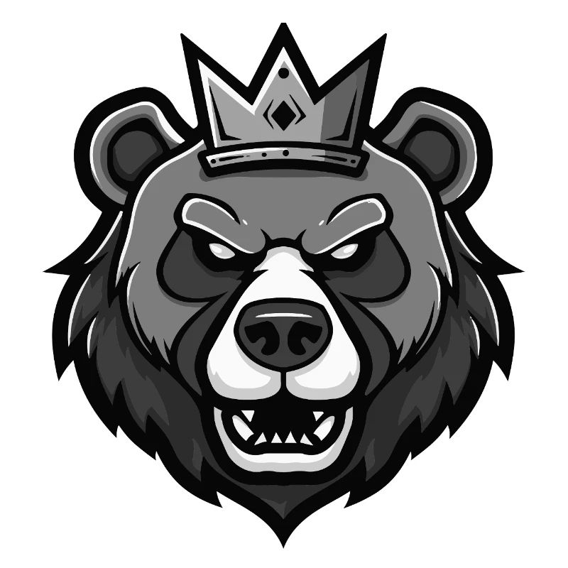 Bär Kopf Krone