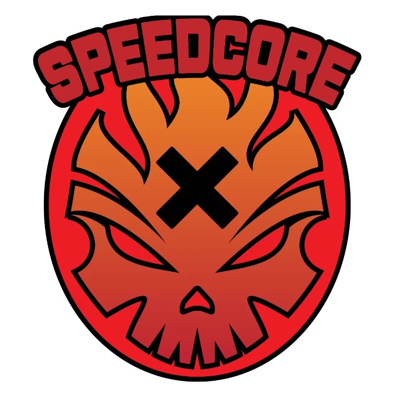 Speedcore Flame Skull