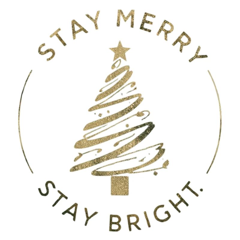 Arbre de Noël doré Graphique
