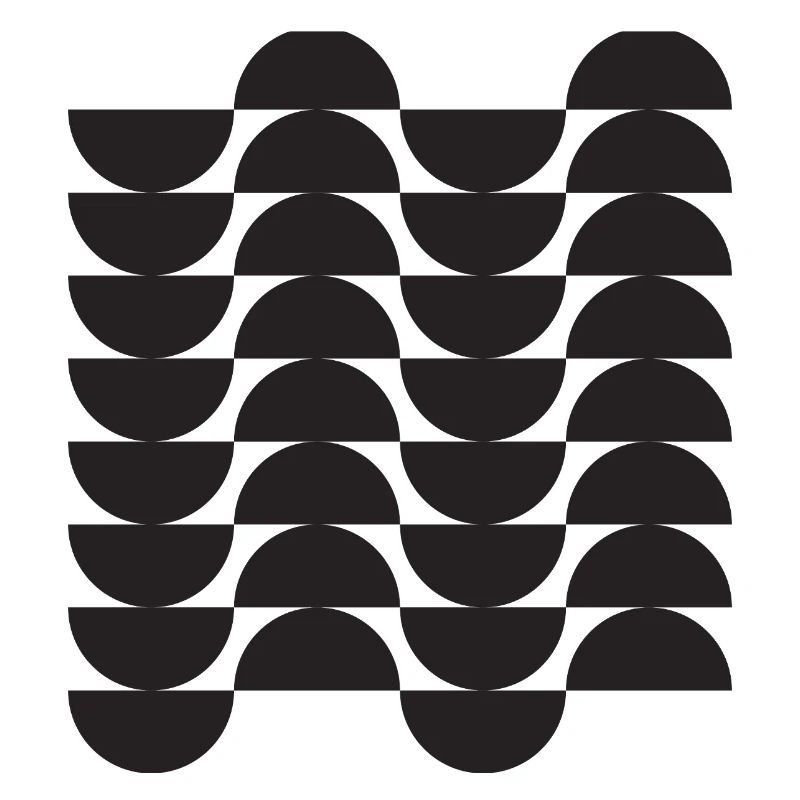 Noir Wave Geometric Grid
