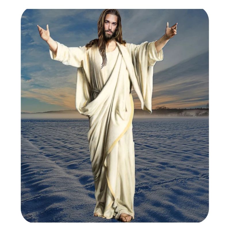 Jesusfigur Winter