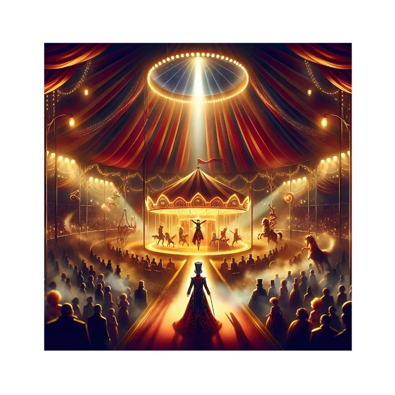 Magical circus spectacle