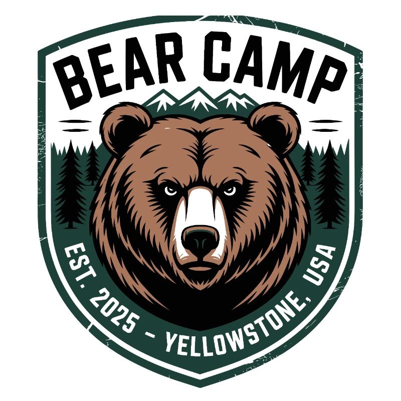 Bear Camp Patch, Yellowstone, États-Unis