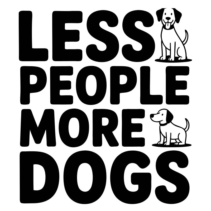 Moins de gens - plus de chiens