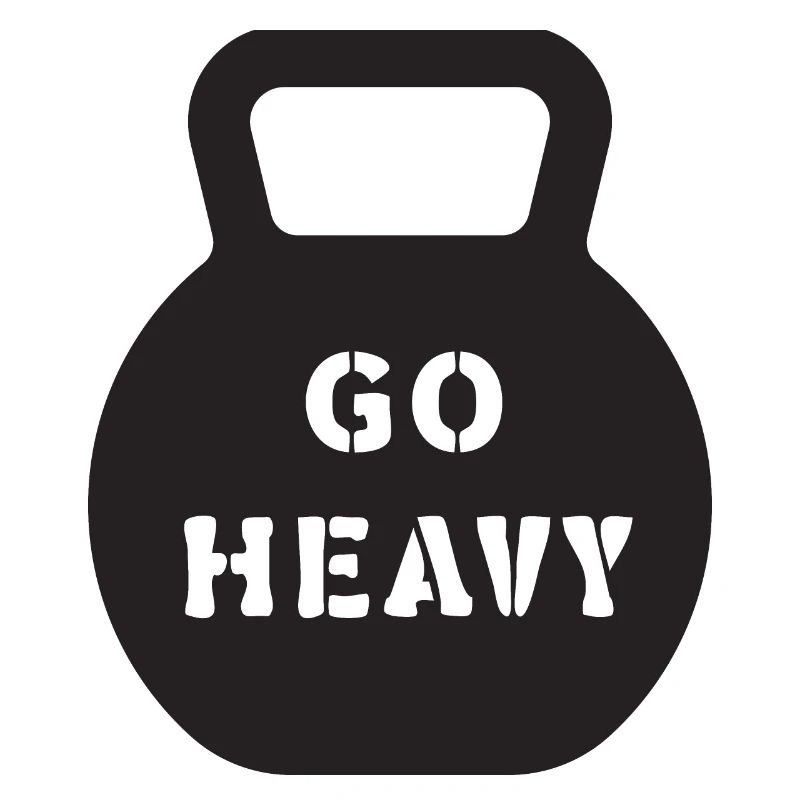 Go Heavy Kettlebell Strength Training Tee
