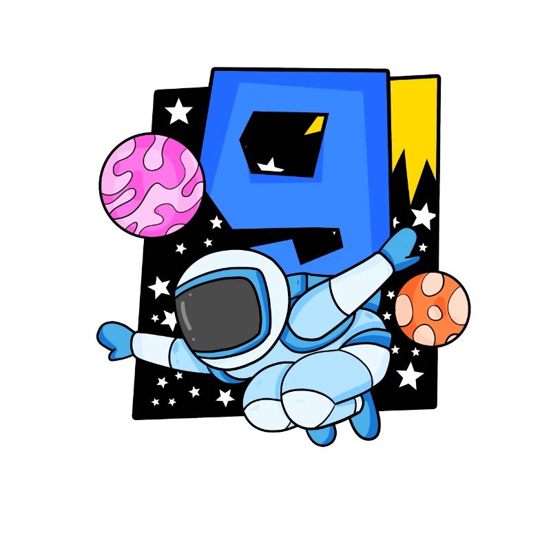 9e anniversaire 9 ans astronaute de l’espace