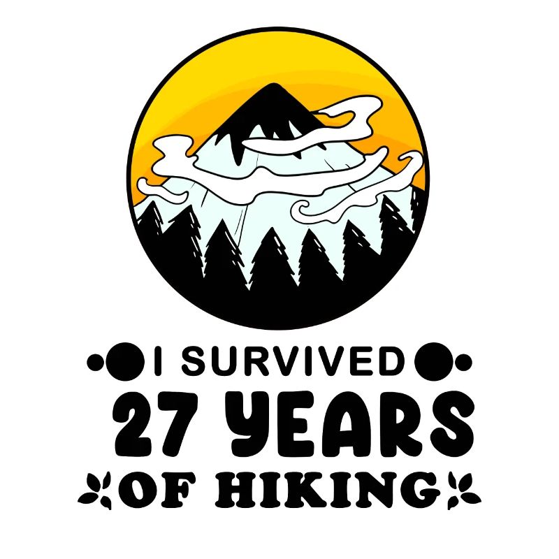 27th Birthday Hiker 27 Years Old Summit Mountains