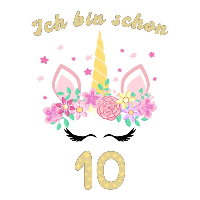 Ich bin schon 10 Einhorn Mädchen