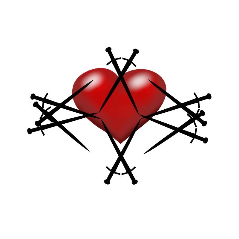 Épée Épées Coeur Guerrier Épéiste