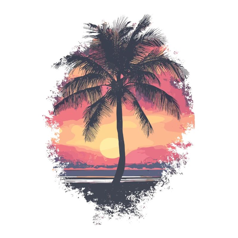 Palm Tree Sunset Summer