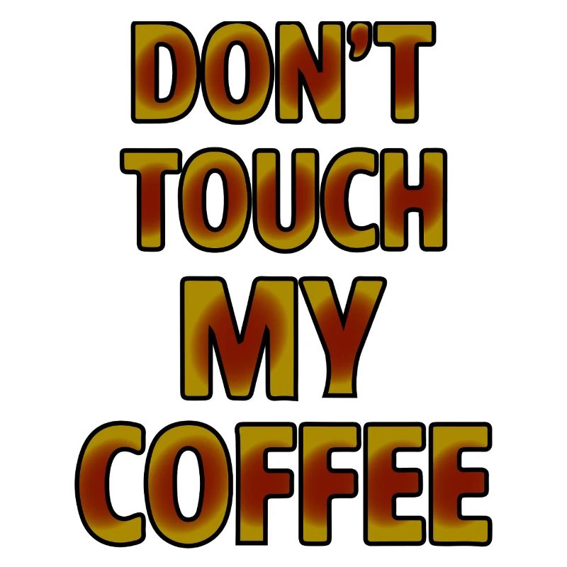 Bold Coffee Warning Graphic