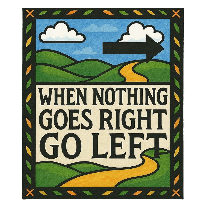 When nothing goes right go left
