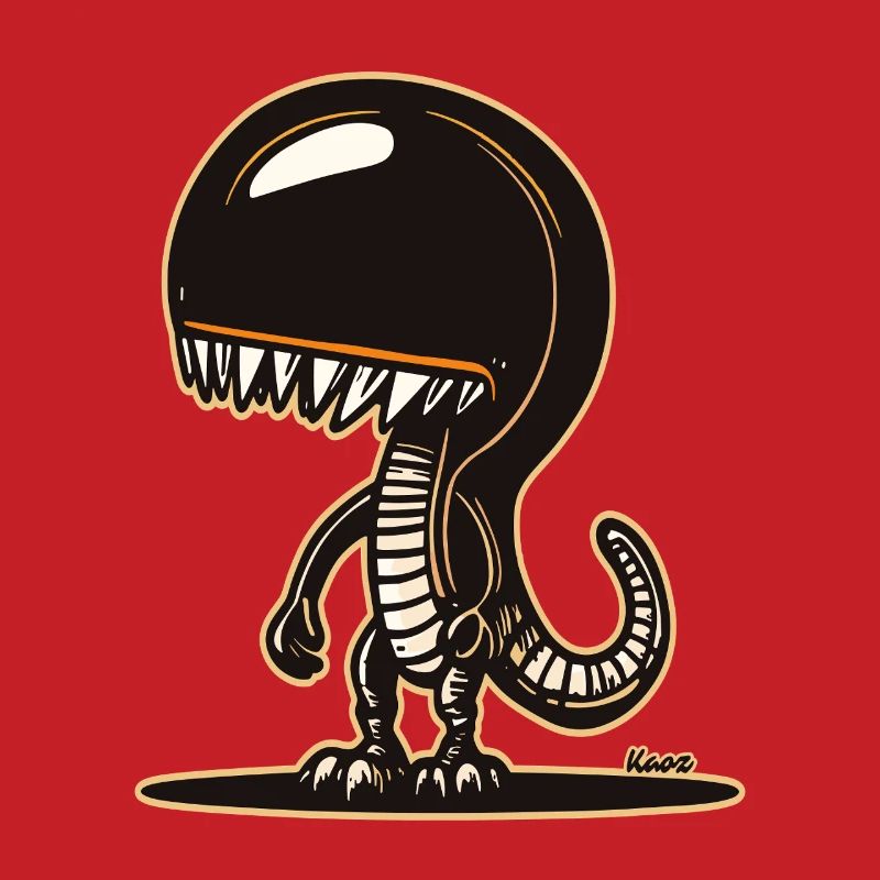 Conception mignonne de sweat à capuche de dinosaure extraterrestre