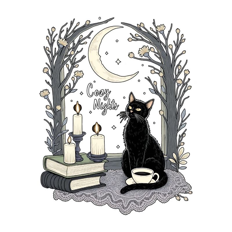 Nuits Douillettes Chat Gothique Douillet