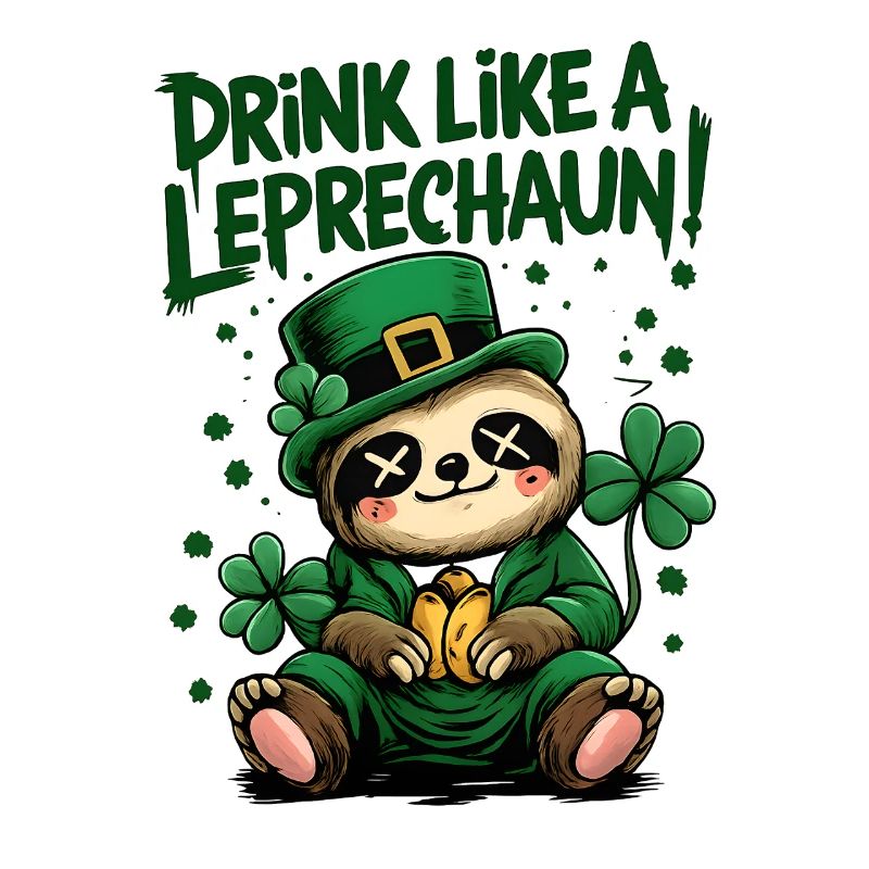 Sloth Leprechaun St. Patrick's Day Design