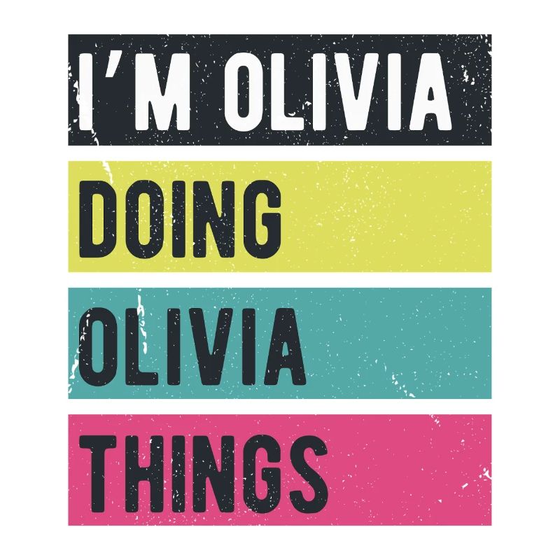 Ich bin Olivia und mache Olivia Dinge Retrofarben