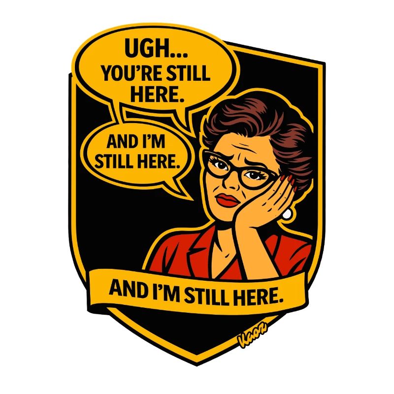 Retro Comic Lady: Still Here