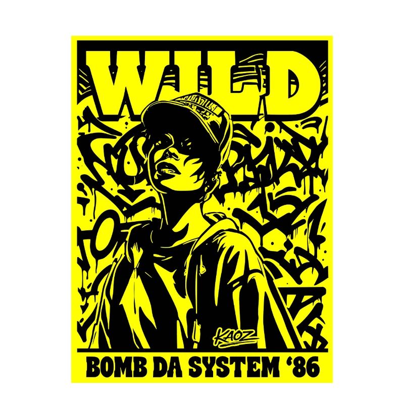 Wild Bomb Da System 86 Graffiti Poster