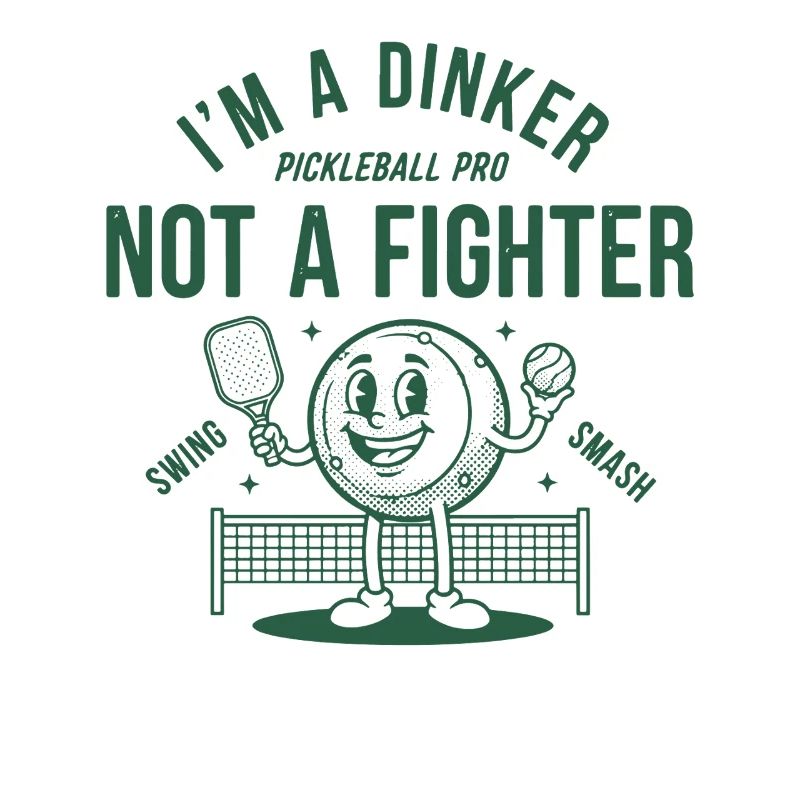 Pickleball, je suis un Dinker, pas un pro de boxe, drôle.