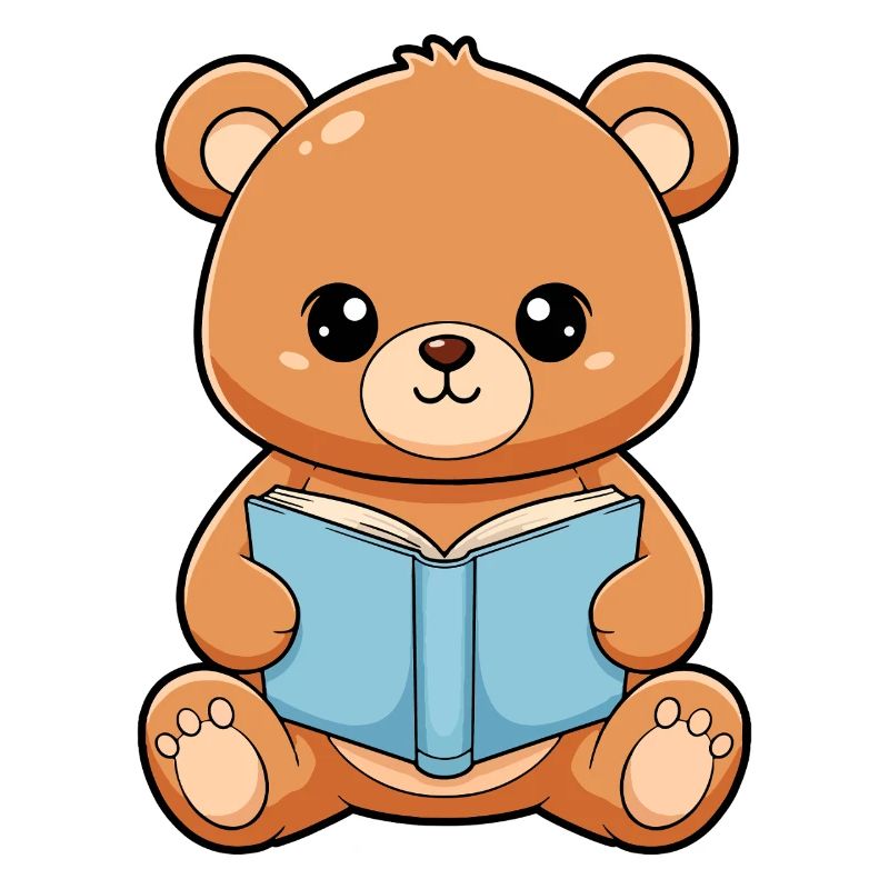 Bear Reding Boot cute Kawaii Readers