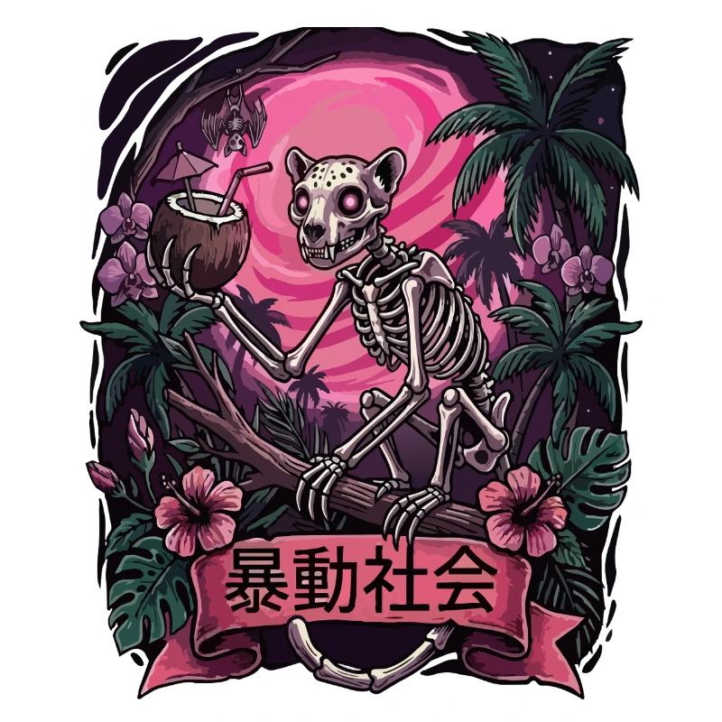 Tropical Skeleton Sunset