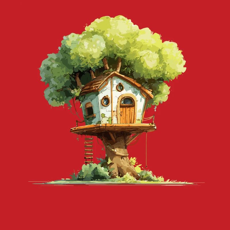 Cabane dans l’arbre dans la canopée